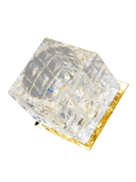 618-GY-5.3-Cl-Gl Светильник точечный прозрачный-золотой от интернет магазина Elvan.ru