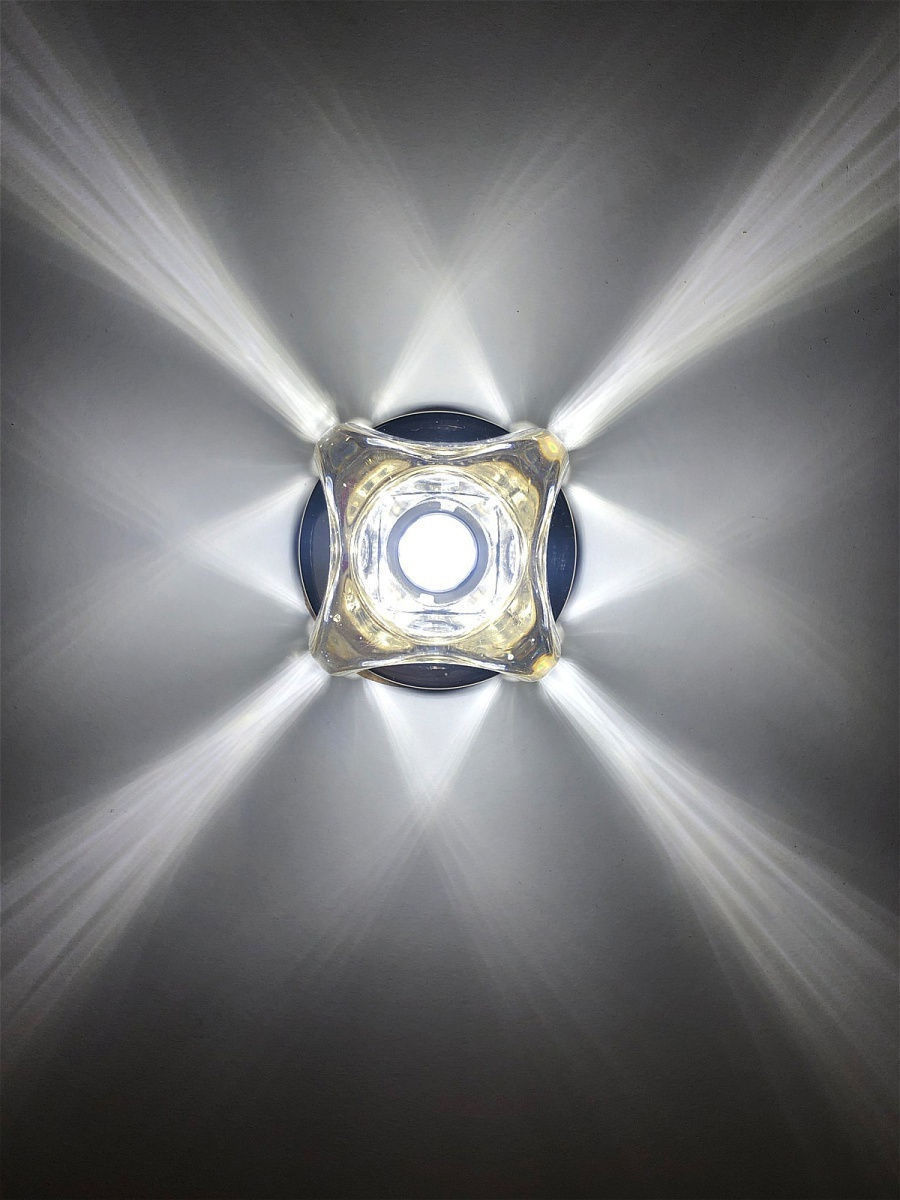 758-G-9-Gl-Cl Светильник точечный золотой-прозрачный от интернет магазина Elvan.ru