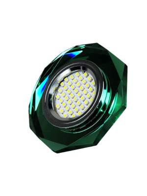 8220-MR16-5.3-Green Светильник точечный зеленый от интернет магазина Elvan.ru