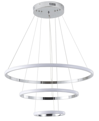 Светильник ZORTES RINGOLIGHT ZRS.33322.75C, Мощность - 75Вт, Тип лампы: LED, В - 1500мм / Ш - ø200/ø400/ø600мм