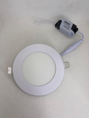 102R-6W-3000K-Wh Cветильник светодиодный встраиваемый КОМПЛЕКТ 5 штук