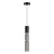 5059/5L PENDANT ODL24 459 черный/дымчатый/металл/стекло Подвес LED 5W 3000K SCROW