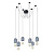 Подвесная люстра Arte Lamp BENDER A4321SP-6GY