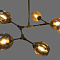 113/6-Gl Люстра подвесная золото E27x6 ELVAN- витринный образец от интернет магазина Elvan.ru