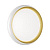 7650/DL PALE SN 141 Светильник пластик/белый/золотой LED 48Вт 4000К D380 IP43 TOFIQ WHITE