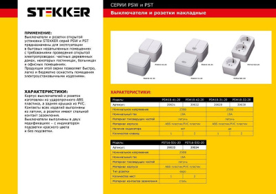 Розетка STEKKER PST16-502-20