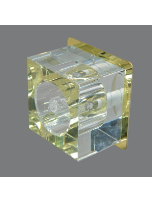 40261C/1-GY-5.3-Cl-Gl Светильник точечный золотой-прозрачный от интернет магазина Elvan.ru