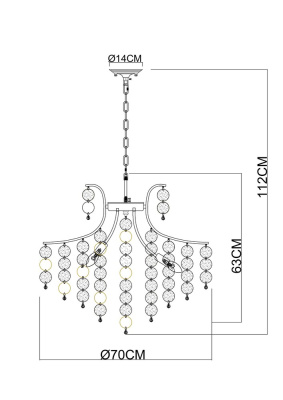Подвесная люстра Arte Lamp PIPIRIMA