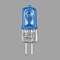 G5.3-220V-50W Галогенная лампа (Капсульная голубая) от интернет магазина Elvan.ru