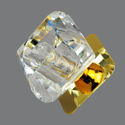 8048-G-9-Gl-Cl Светильник точечный золотой-прозрачный от интернет магазина Elvan.ru