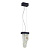5438/12L HIGHTECH ODL_EX25 101 черный/металл/ смола под алебастр /акрил Подвес LED 12W 3000K 1489Лм FOROS
