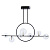 Люстра на штанге Arte Lamp SATURN A7791SP-59BK