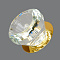 666-GY-5.3-Cl-Gl Светильник точечный прозрачный-золотой от интернет магазина Elvan.ru