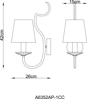 Бра Arte Lamp ANDREA