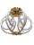 6022/6-48W-3500K Люстра светодиодная потолочная белая с золотом ELVAN от интернет магазина Elvan.ru