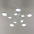 1300/10-50W Люстра светодиодная потолочная хром ELVAN от интернет магазина Elvan.ru