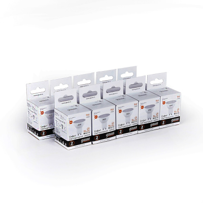 Светодиодная лампа Gauss Софит 9W 640Lm 3000K GU10 13619