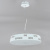 1577/18-18W Люстра светодиодная подвесная белая H70cm  ELVAN от интернет магазина Elvan.ru