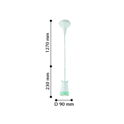 2450-1P, подвес, D90xH230/1500, 1xMR16LEDx5W, excluded