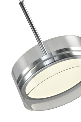 Люстра  подвесная ZORTES DONUT ZRS.1802.01, Мощность - 12Вт, Тип лампы: LED, В -1800мм / Ш - ø200мм