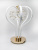 8268/6-24W-3500K Лампа настольная светодиодная белая+золото ELVAN от интернет магазина Elvan.ru