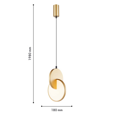4608-1P, подвес, L180xW170xH405/1980, LEDx7W, 910LM, 3000K, included