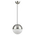 4959/1A PENDANT ODL22 345 мат.никель/металл/белый/стекло Подвес E27 1*40W PINGA