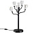5090/6T MODERN ODL25 561 черный матовый/белый/фарфор Настольная лампа G4 LED 6*5W GARDI