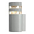 Уличный настенный светильник Arte Lamp METRO A8162AL-1GY