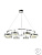 Люстра  подвесная ZORTES DONUT ZRS.1802.08, Мощность - 96Вт, Тип лампы: LED, В -1650мм / Ш - ø1050мм