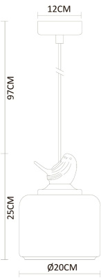 Подвесной светильник Arte Lamp PASSERO