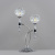2650/2-Ch Настольная лампа хром G9x2 ELVAN от интернет магазина Elvan.ru