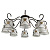 Потолочная люстра Arte Lamp FORTUNA A5495PL-8BR