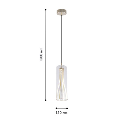4626-1P, подвес, D150xH500/1500, LEDx20W, 1360LM, 4000K, included