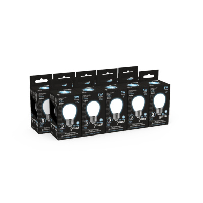 Светодиодная лампа Gauss Шар 5W 450Lm 4100K E27 105202205