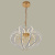 8268/18-91W-3500K Люстра светодиодная подвесная белая с золотом ELVAN от интернет магазина Elvan.ru