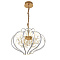 8268/15-58W-3500K Люстра светодиодная подвесная белая с золотом ELVAN- витринный образец от интернет магазина Elvan.ru