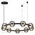 5041/90L L-VISION ODL24 545 черн./золото/дымчатый/металл/стеко Люстра LED 90W 4000К 7751Лм TRONI