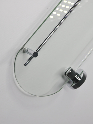 A8802 Полка для ванных принадлежностей 1 ярус со стеклом от интернет магазина Elvan.ru