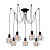 Подвесная люстра Arte Lamp SPIDER A1109SP-7BK