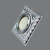 6121SQ-GU-10-Ch Светильник точечный хром от интернет магазина Elvan.ru