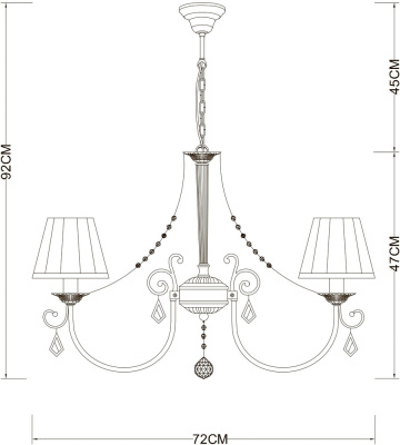Люстра Arte Lamp VIVIDO