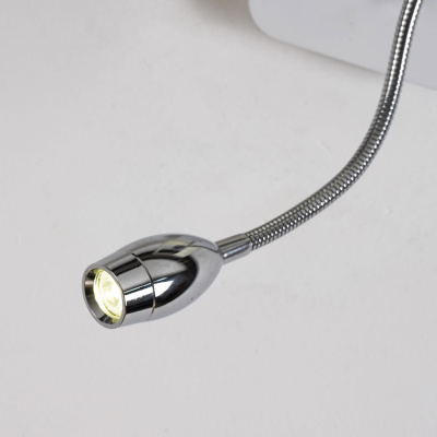 1687-2W, настенный светильник, D215xW180xH460, 1xE14x40W, excluded + 1xLEDx1W, 80LM, 4000K, included, switch