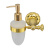98809G Дозатор жидкого мыла золото ELVAN от интернет магазина Elvan.ru
