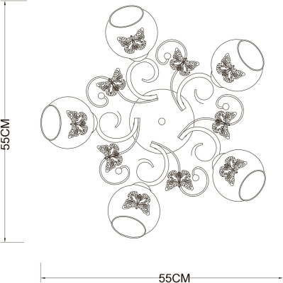 Потолочная люстра Arte Lamp ALESSANDRA