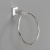 98604CW Держатель полотенца кольцо с белой вставкой ELVAN от интернет магазина Elvan.ru