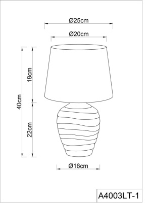 Декоративная настольная лампа Arte Lamp KORFU