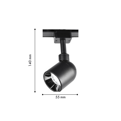 4232-1U, трековый светильник, D55xH140, LEDx8W, 42V, 600LM, 3000-6000K, CRI>90, included