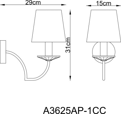 Бра Arte Lamp EDDA