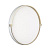 7646/DL PALE SN 189 Светильник пластик/белый/золотой LED 48Вт 4000К D390 IP43 OLIDI WHITE